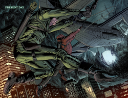 Oliver and Roy hang from a cargo plane