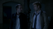 Gary Lester and John Constantine in museum