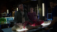 Oliver brings Felicity to the Arrowcave after Werner Zytle's attack