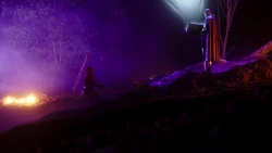 O Monitor, aparentemente, destruindo a Terra-90.