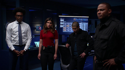 Dinah and the others tell Laurel to sit the mission out