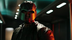 John Diggle in his old Spartan mask