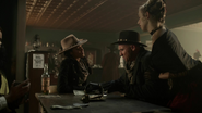 Amaya and Mick in Wild West bar