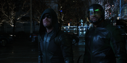 Spartan and Green Arrow reunited