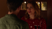 Patty Spivot and Barry Allen in Christmas Party (1)