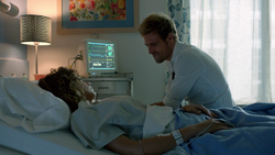 John Constantine stay with Zed Martin in hospital