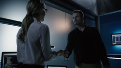 Oliver thanks Felicity for finding AK Desmond Group's location