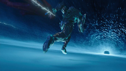 Savitar traveling through a breach