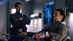 Henry Heywood bidding his future grandson Nate goodbye.