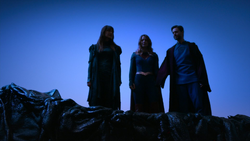 Kara, Zor-El, and Nyxly in the Phantom Zone