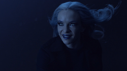 Killer Frost chases Icicle