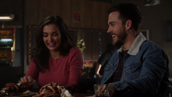 Imra and Mon-El out on a rib date at the alien bar