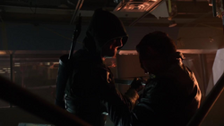 Oliver's first fight with Deadshot