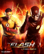 The Flash season 3 poster - Lightning strikes twice