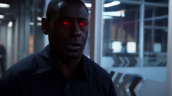 "Hank Henshaw's" glowing eyes