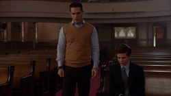 George e Ben na igreja