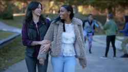 Grace and Anissa at the park