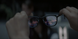 Lucius Fox's glasses