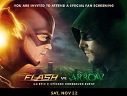 The Flash vs Arrow fan screening promo.png (969 КБ) Промопостер