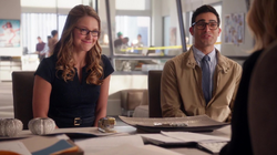 Clark and Kara has a meeting with Cat Grant