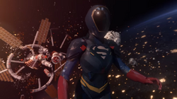 Supergirl destrói o satélite Claymore