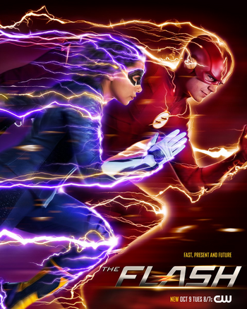 The Flash season 5 poster - Fast, Present and Future