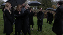 Anatoly at Oliver's funeral