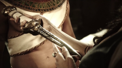 The Amon Dagger given to Priestess Chay-Ara for the first time