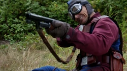 Commander Steel firing at 