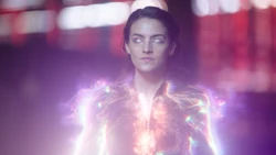 Allegra using her powers