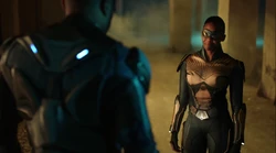 Anissa como Tormenta pela primeira vez