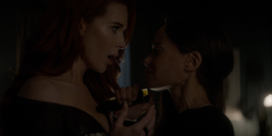 Renee injects Pamela with the serum