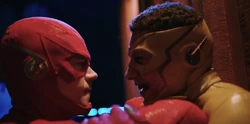 Flash contendo Kid Flash