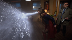 Supergirl saving Snapper from Biomax