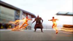 Flash enfrentando Despero