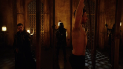 Ra's al Ghul initiates Oliver into the League.