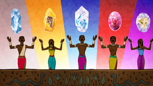 The five great Zambesi tribes presented with mystical totems.png