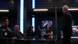 Damien Darhk and H.I.V.E. discuss Oliver Queen and Ruvé Adams' political race