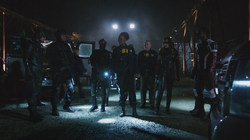 Black Canary with Team Arrow and the FBI