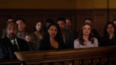 Caitlin and Iris in the courthouse