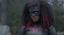 Batwoman with lenses activated