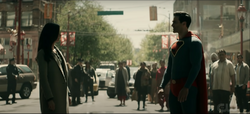 Lois Lane conhecendo Superman