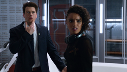 Charlie and Nate, both confused as to what each other just did.