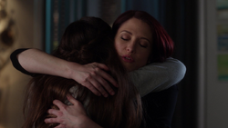 Ruby and Alex hug