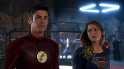 Barry and Kara in the first DEO