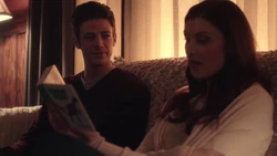 Barry and the Speed Force read the Runaway Dinosaur.