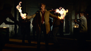 John Constantine produces fire from his hands