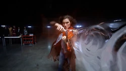 Izzy using her powers.