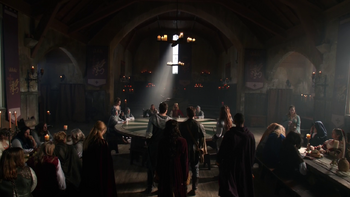 The Legends enter the court of Camelot