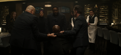 John Irons is seized by Intergang